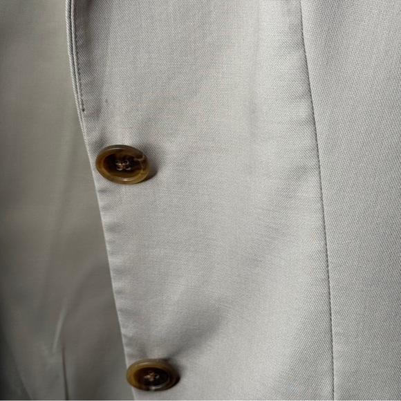 J.Crew Cotton Blazer Lined Pockets Buttons Size 4 Small Neutral Capsule Basic - Picture 15 of 16